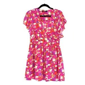 ARC & CO Multi Art Deco Mini Dress Medium